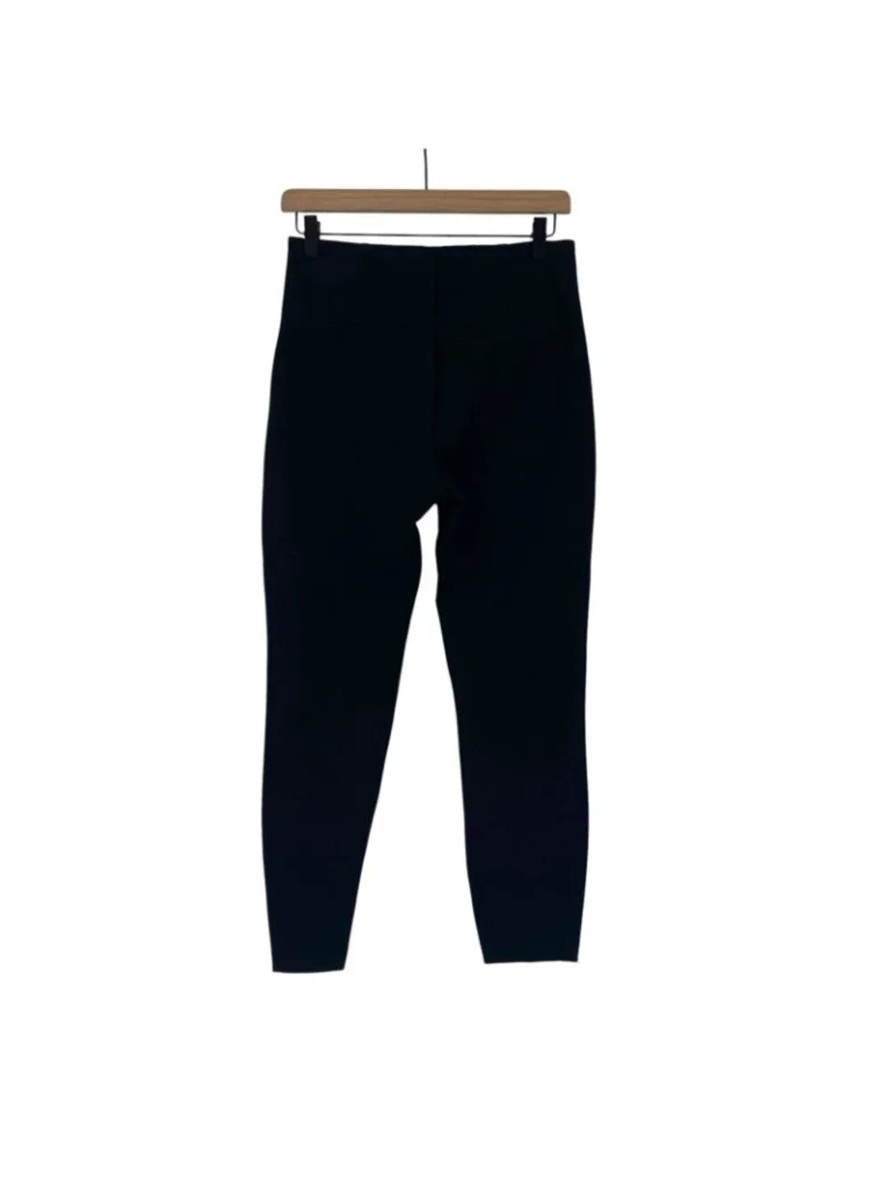 Spanx Perfect Ankle Skinny Side Piping Slimming Pants Black Size Medium